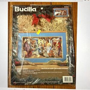 Vintage Bucilla Nativity Cross Stitch Kit #83323 15”c8”